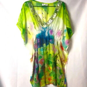 INDIAN TROPICAL WO SZ SM/ MED SWIMSUIT COVER UP